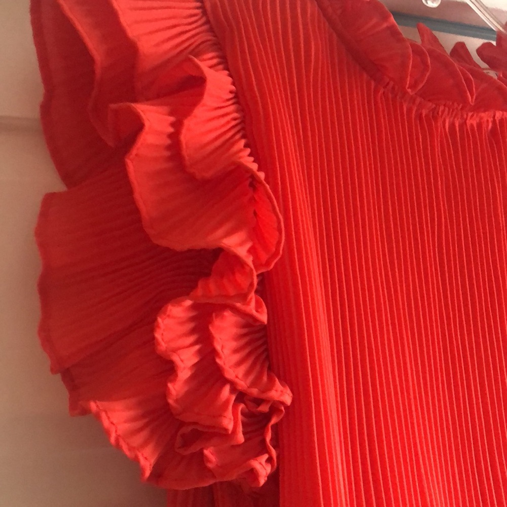 TCEC Coral Ruffle Blouse - Picture 2 of 7
